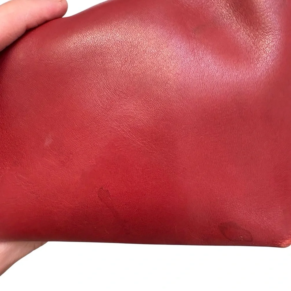 Coach vintage y2k logo mini bag red leather wristlet clutch